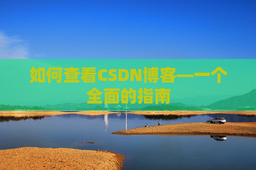 如何查看CSDN博客—一个全面的指南